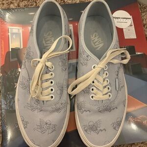 Vans Pastel Blue Skeleton Graphic Shoes